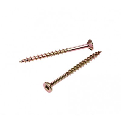 High quality countersunk chipboard screw yellow zinc plated