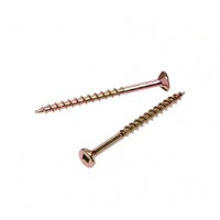 High quality countersunk chipboard screw yellow zinc plated