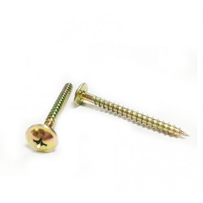 Pozi drive double countersunk head yellow zinc plated C1022 screw factory screw chipboard screw