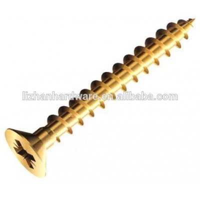 Pozi drive double Countersunk head Yellow Zinc wholesale deck screw chipboard screws concrete screw