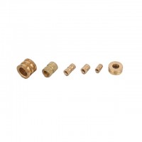 Straight Knurling Brass Insert Nut Knurling  round insert brass Nut